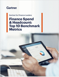 Finance Spend & Headcount: Top 10 Benchmark Metrics