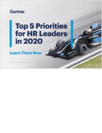 Top 5 Priorities for HR Leaders in 2020
