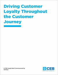 CEB TowerGroup Insights Brief - Driving Customer Loyalty Throughout the Customer Journey