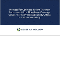The Need for Optimized Patient Treatment Recommendations: How GenomOncology Utilizes Prior Interventions Eligibility Criteria In Treatment Matching