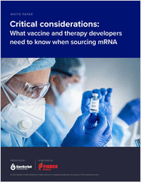 Critical considerations: What vaccine and therapy developers need to know when sourcing mRNA