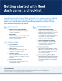 Dash cam deployment checklist for fleets
