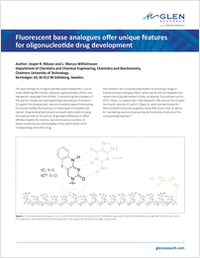 Fluorescent Base Analogues for Oligonucleotide Drug Development