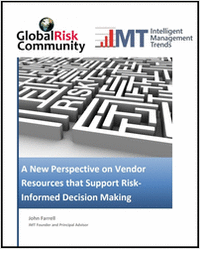 A New Perspective on Vendor Resources that Support Risk-Informed Decision Making