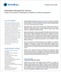 GlobalSign's Managed SSL Services