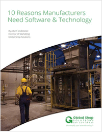 10 Reasons Manufacturers Need Technology and Software