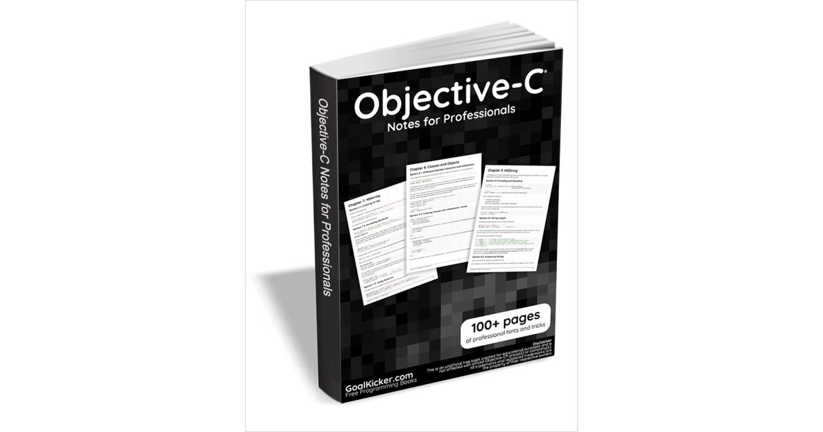 Objective-C Notes for Professionals Free eBook