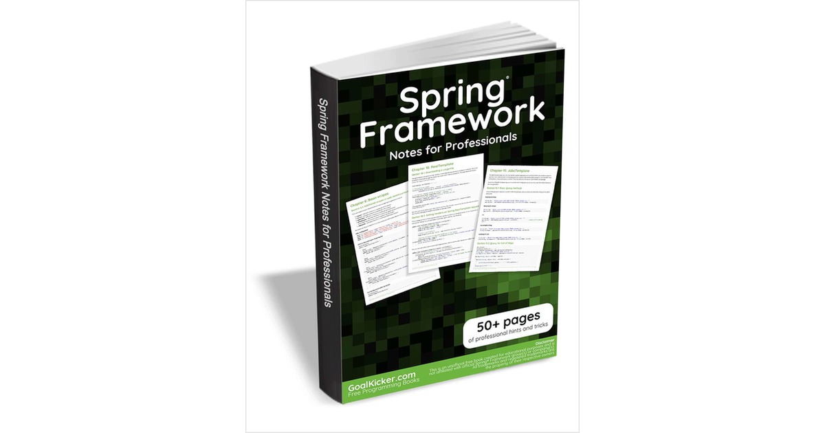 Spring Famework Notes for Professionals