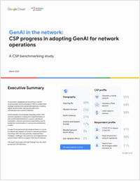 GenAI in the network: CSP progress in adopting GenAI for network  operations - A CSP benchmarking study