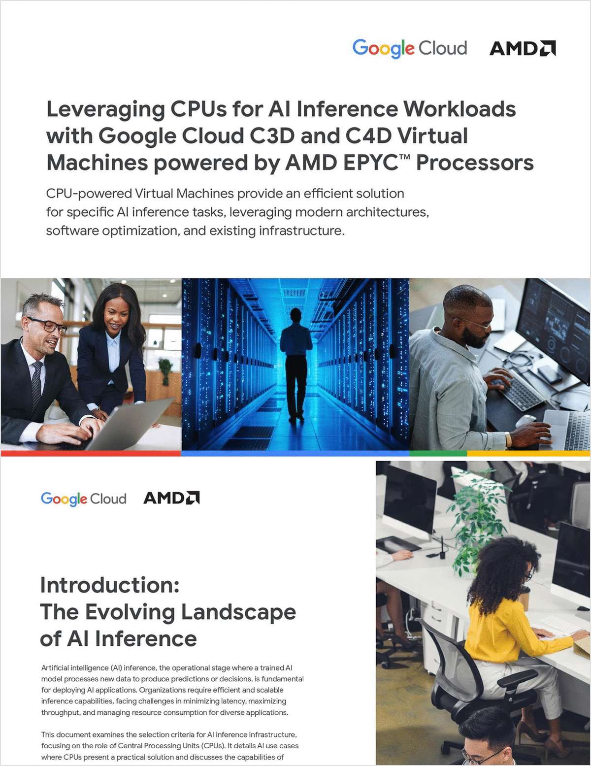 Leveraging CPUs for AI Inference Workloads with Google Cloud C3D and C4D Virtual Machines