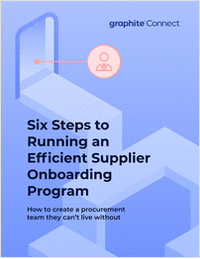 6 Steps to Running an Efficient Supplier Onboarding Program