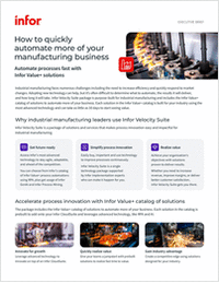 How to quickly automate more of your manufacturing business