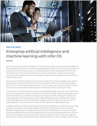 Enterprise artificial intelligence and machine learning with Infor OS