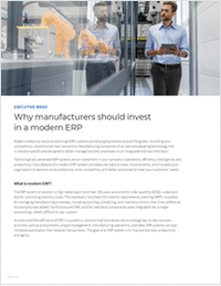 Why manufacturers should invest in a modern ERP