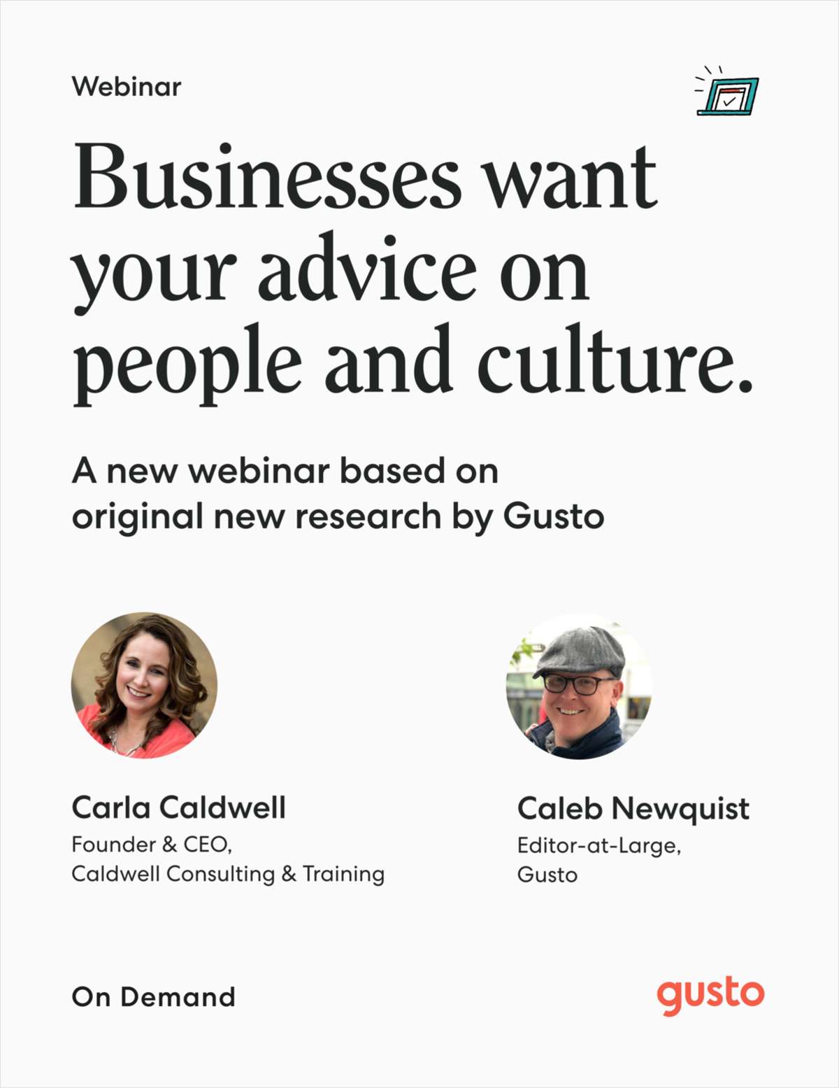On-Demand Webinar: Businesses Want Your Advice on People and Culture