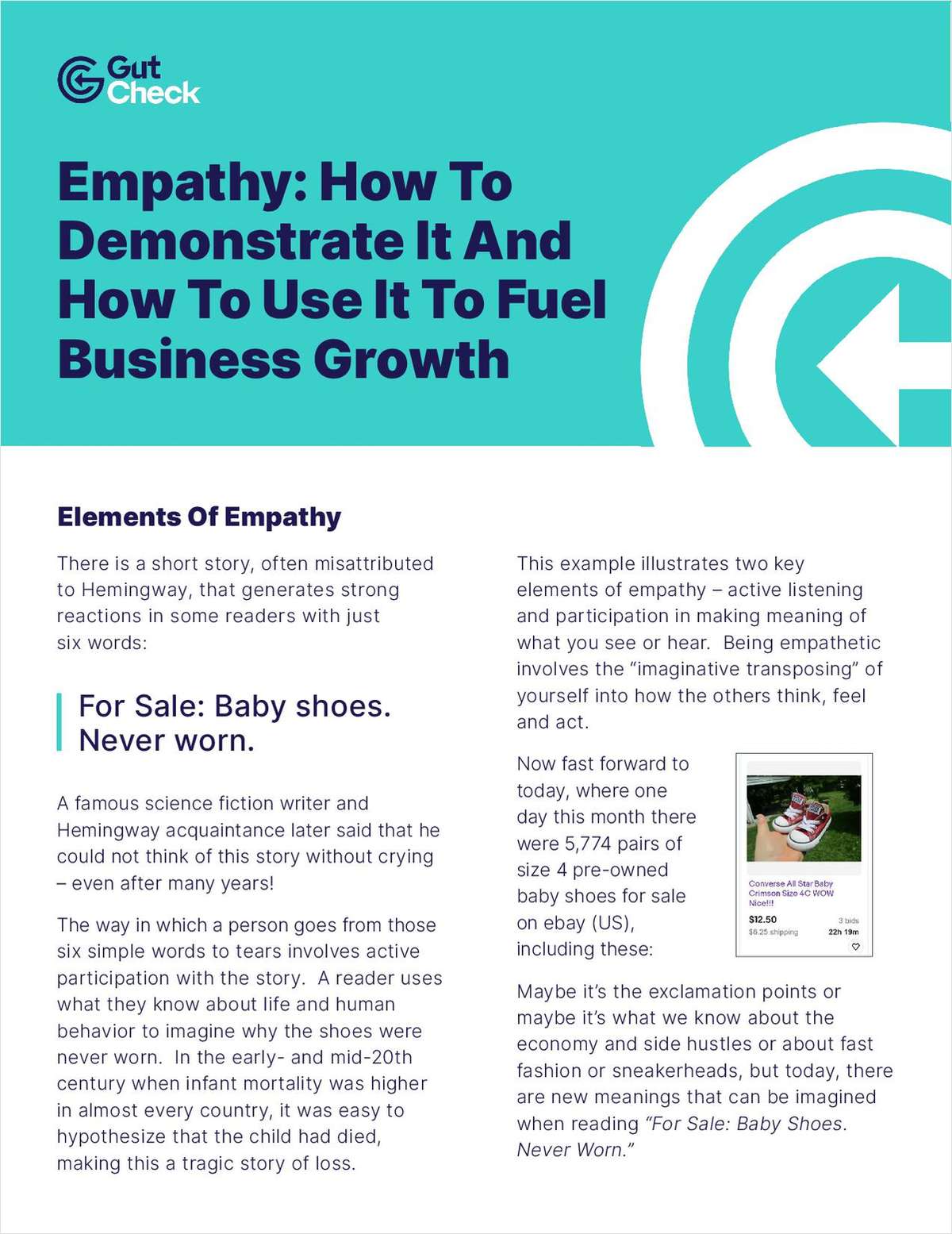 eGuide: Empathy How To Demonstrate & How to Use It to Fuel Business Growth
