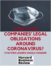 What Are Companies' Legal Obligations Around Coronavirus?