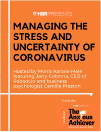 Managing the Stress and Uncertainty of Coronavirus