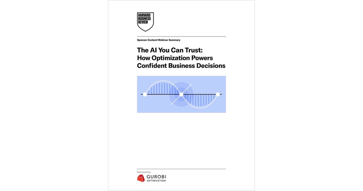 The AI You Can Trust:  How Optimization Powers Confident Business Decisions - PDF