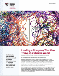 Leading a Company That Can Thrive in a Chaotic World