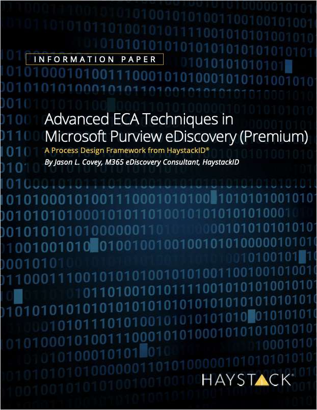 Advanced ECA Techniques in Microsoft Purview eDiscovery (Premium): A Process Design Framework