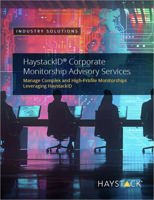 Corporate Monitorship Advisory Services