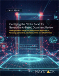 Identifying the 'Strike Zone' for Generative AI-Based Document Review