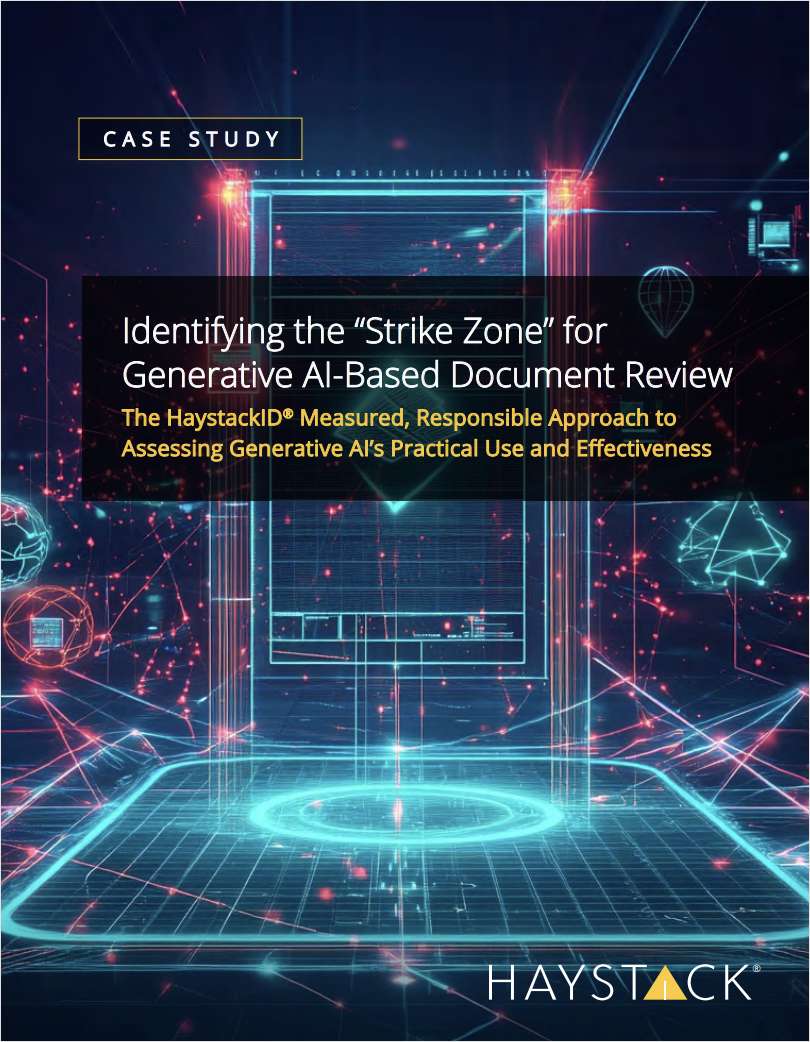 Identifying the 'Strike Zone' for Generative AI-Based Document Review