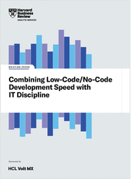 Combining Low-Code/No-Code Development Speed with IT Discipline