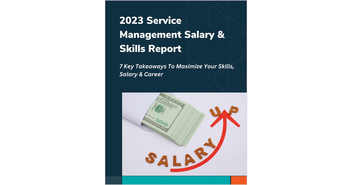2023 HDI Service Management Salary & Skills Report Free Research Report