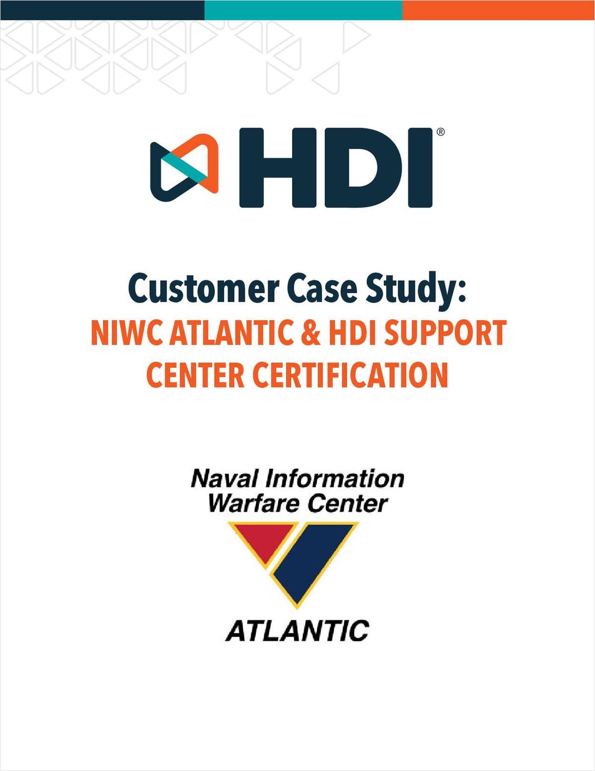 Customer Case Study: NIWC Atlantic & HDI Support Center Certification