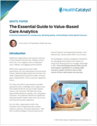 The Essential Guide to Value-Based Care Analytics