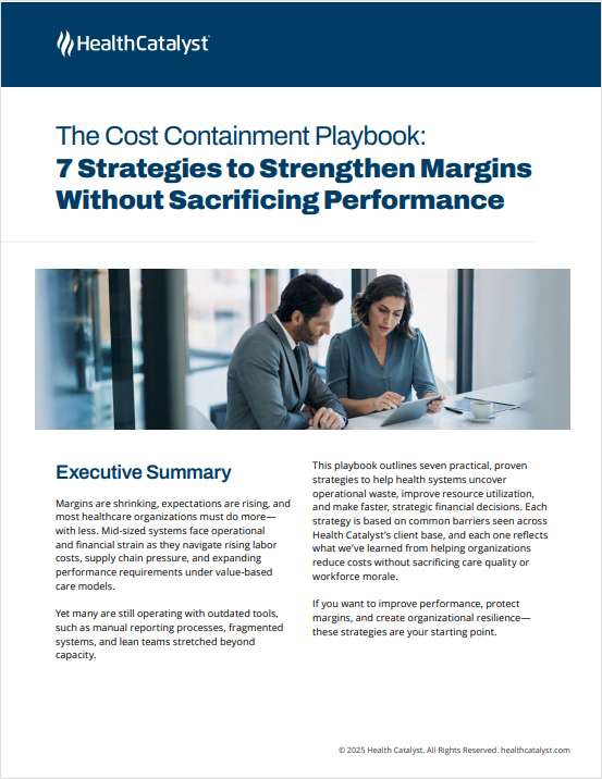 The Cost Containment Playbook