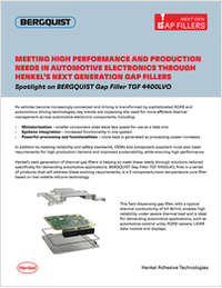 Meeting High Performance & Production Needs in Automotive Electronics through Henkel's Next Generation Gap Fillers