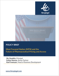 Most Favored Nation and the Future of Drug Pricing and Access
