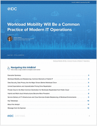 Workload Mobility Will Be a Common Practice of Modern IT Operations