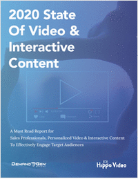 Special Report For Sales Professionals: 2020 State Of Video & Interactive Content