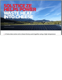 Solstice Ze Helps Power Waste Heat Into Cheese