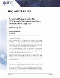 Assessing Deduplication 2.0, HP's Second-Generation StoreOnce