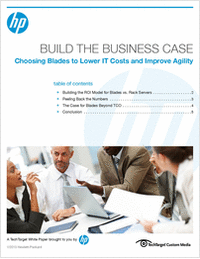 Building a Business Case for HP Blade Servers