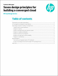 Seven Design Principles for Building a Converged Cloud