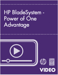 HP BladeSystem - Power of One Advantage