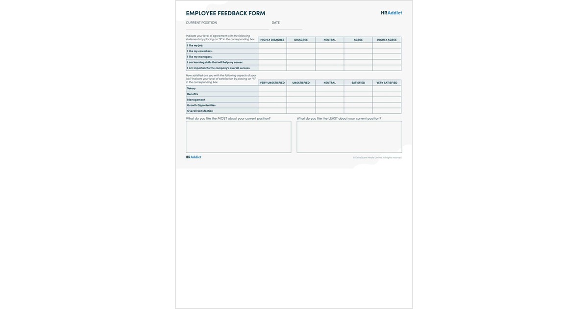 Employee Feedback Form