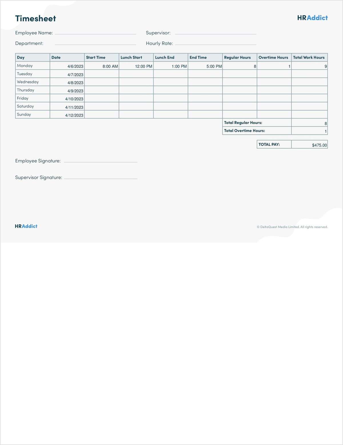 Employee Timesheet