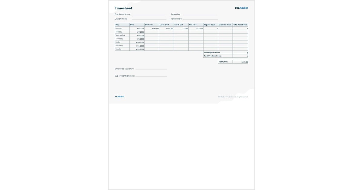 Employee Timesheet