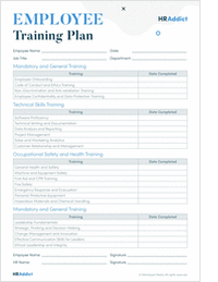 Employee Training Plan