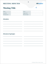 Meeting Minutes