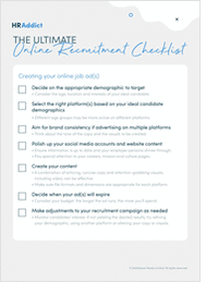 The Ultimate Online Recruitment Checklist