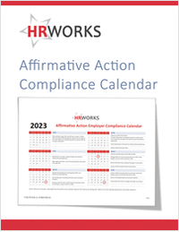 Affirmative Action Compliance Calendar