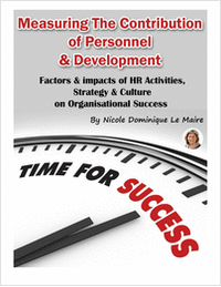 Measuring The Contribution of Personnel & Development - Factors & Impacts of HR Activities, Strategy & Culture on Organizational Success